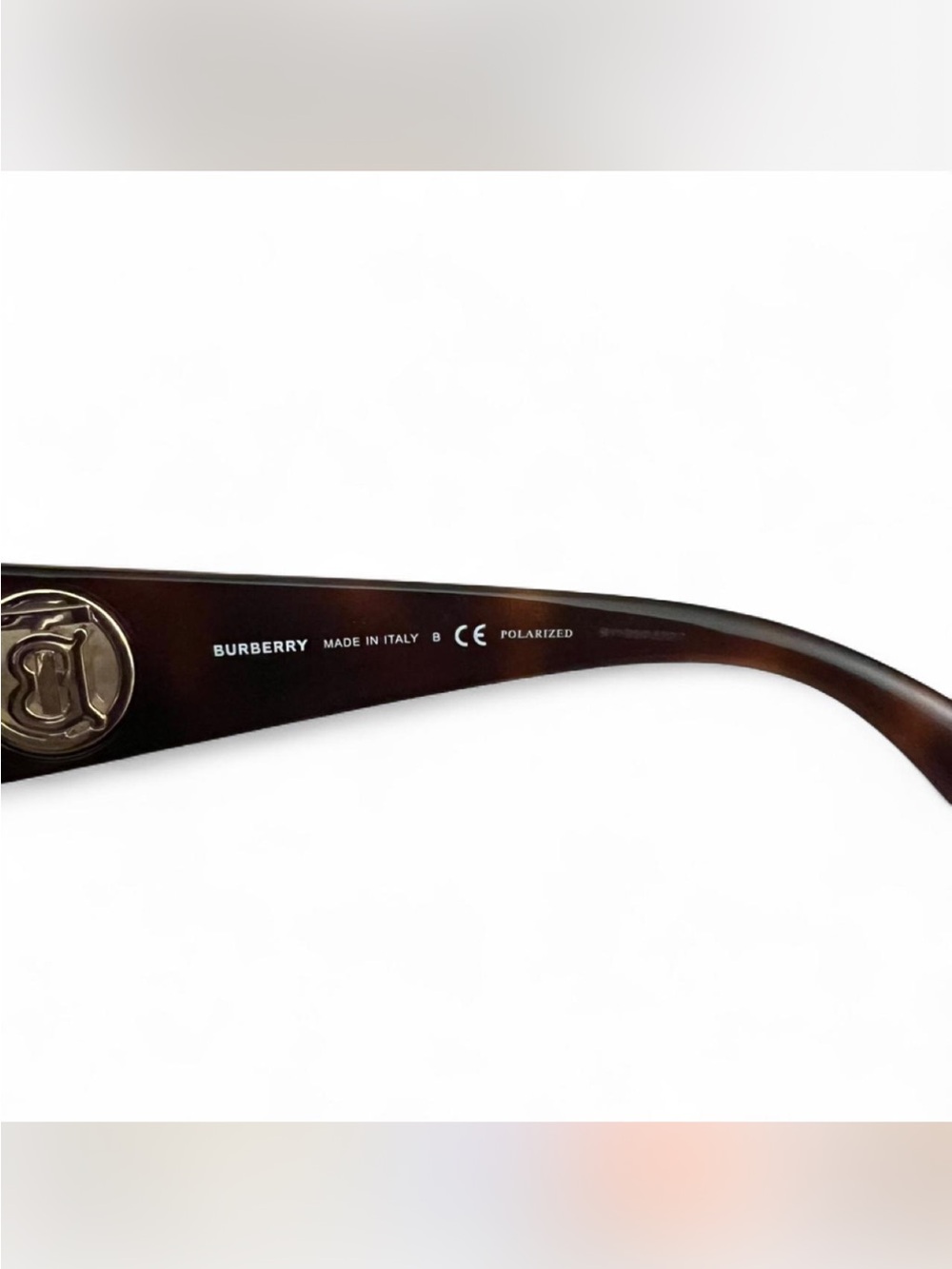Burberry Tortoiseshell Brown Square Sunglasses with Logo - Picture 11 of 12
